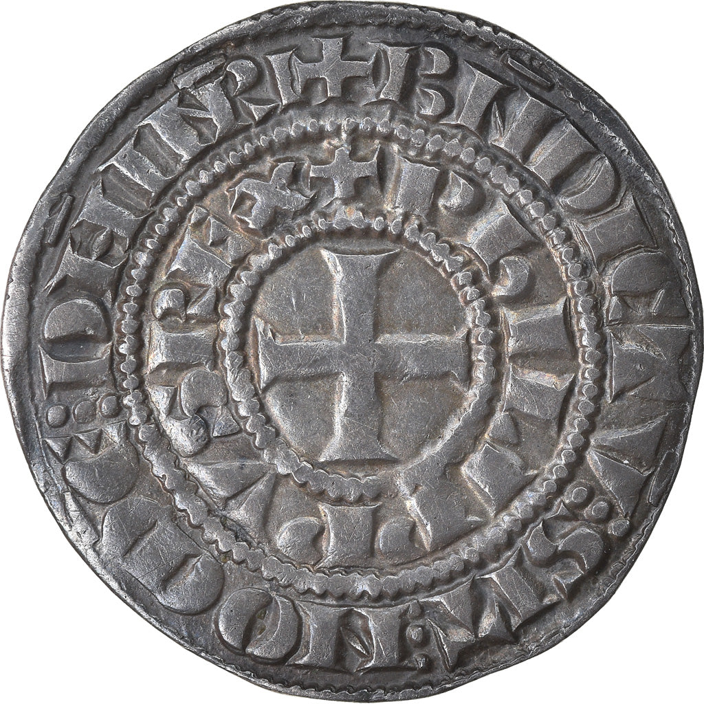 Moneta, Francia, Philip IV, Maille Tierce, SPL-, Argento, Duplessy:219