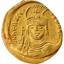 Coin, Heraclius, Solidus, 610-613, Constantinople, AU(55-58), Gold, Sear:731