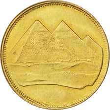 EGYPT, Piastre, 1984, KM #553.2, MS(63), Aluminum-Bronze, 18, 1.96