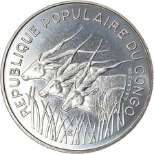 Coin, Congo Republic, 100 Francs, 1975, Paris, ESSAI, MS(65-70), Nickel, KM:E3