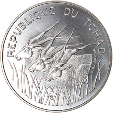 Coin, Chad, 100 Francs, 1975, Paris, ESSAI, MS(65-70), Nickel, KM:E5