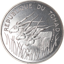 Coin, Chad, 100 Francs, 1971, Paris, ESSAI, MS(65-70), Nickel, KM:E3