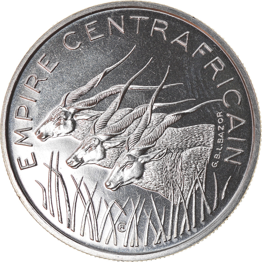 Coin, Central African Republic, 100 Francs, 1978, Paris, ESSAI, MS(63), Nickel