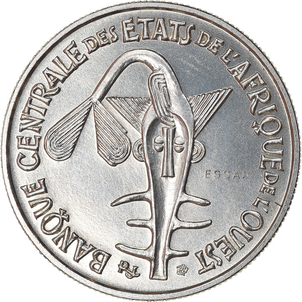 Coin, West African States, 50 Francs, 1972, Paris, ESSAI, MS(65-70)