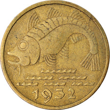 Coin, DANZIG, 10 Pfennig, 1932, EF(40-45), Aluminum-Bronze, KM:152