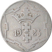 Coin, DANZIG, 10 Pfennig, 1923, EF(40-45), Copper-nickel, KM:143