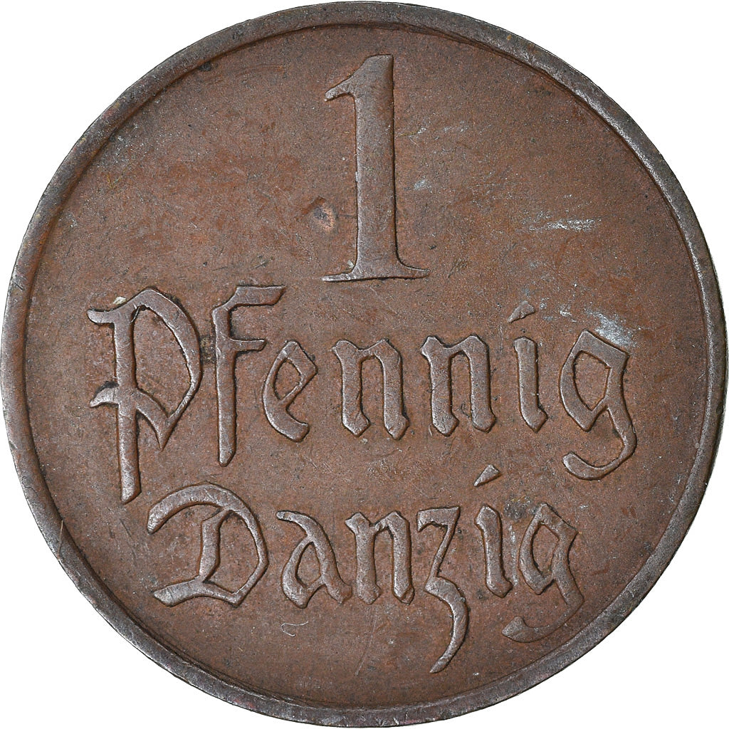 Coin, DANZIG, Pfennig, 1930, Warsaw, EF(40-45), Bronze, KM:140