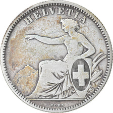 Coin, Switzerland, 2 Francs, 1860, Bern, VF(30-35), Silver, KM:10a