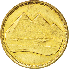 Coin, Egypt, 5 Piastres, 1984, MS(63), Aluminum-Bronze, KM:555.2