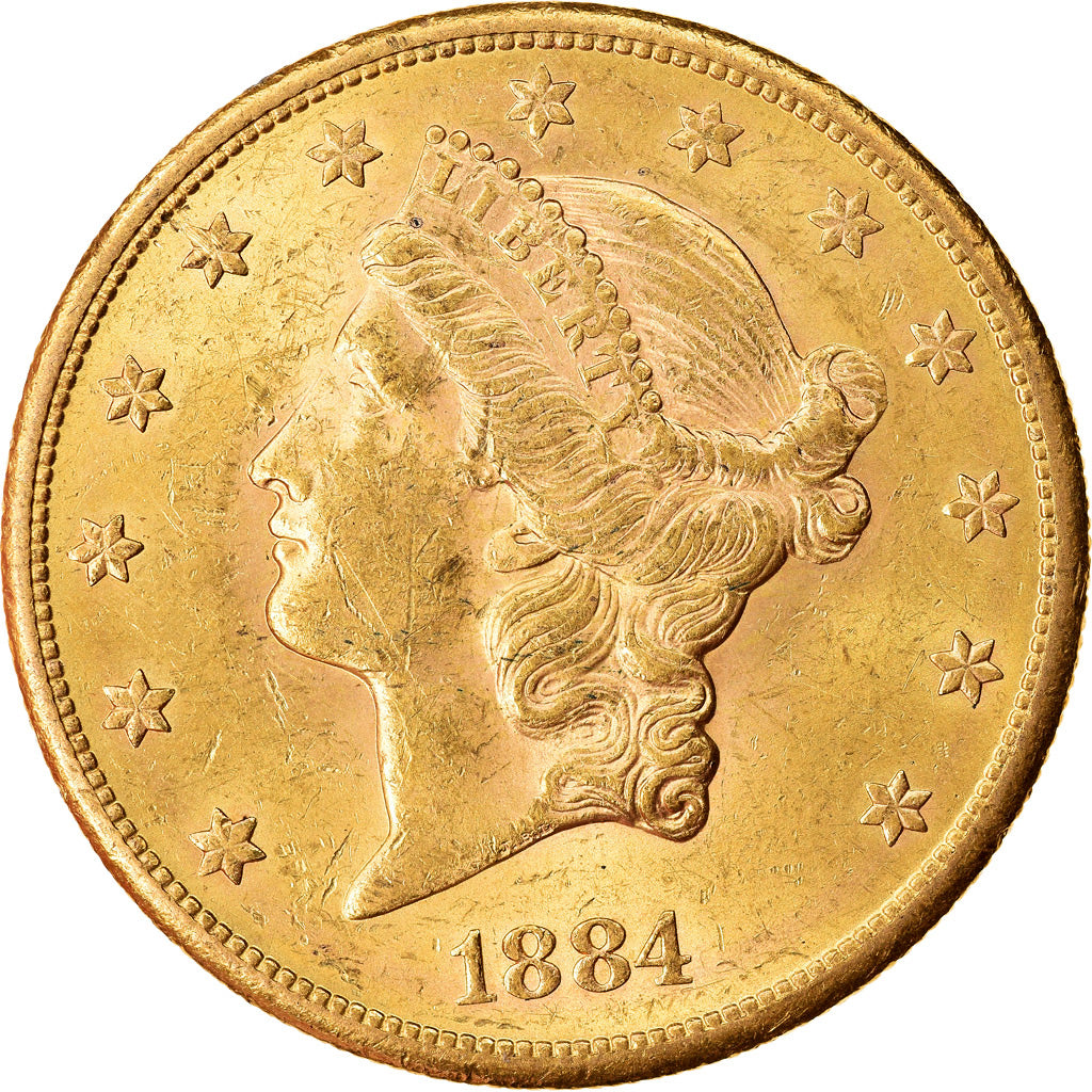 Monnaie, États-Unis, Liberty Head, $20, Double Eagle, 1884, U.S. Mint, San