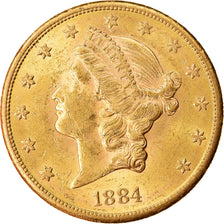 Monnaie, États-Unis, Liberty Head, $20, Double Eagle, 1884, U.S. Mint, San