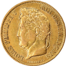 Moneta, Francia, Louis-Philippe, 40 Francs, 1833, Paris, BB, Oro, KM:747.1
