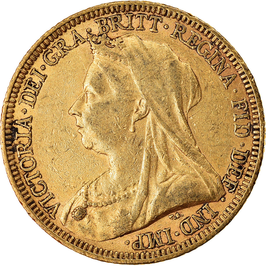 Coin, Australia, Victoria, Sovereign, 1894, Sydney, EF(40-45), Gold, KM:13