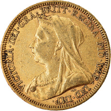 Coin, Australia, Victoria, Sovereign, 1894, Sydney, EF(40-45), Gold, KM:13