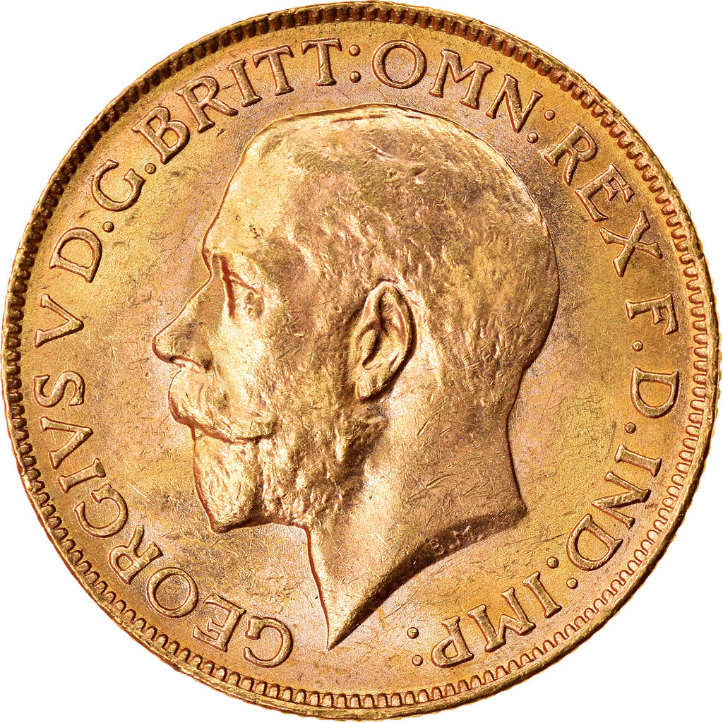 Münze, Australien, George V, Sovereign, 1922, Perth, VZ, Gold, KM:29