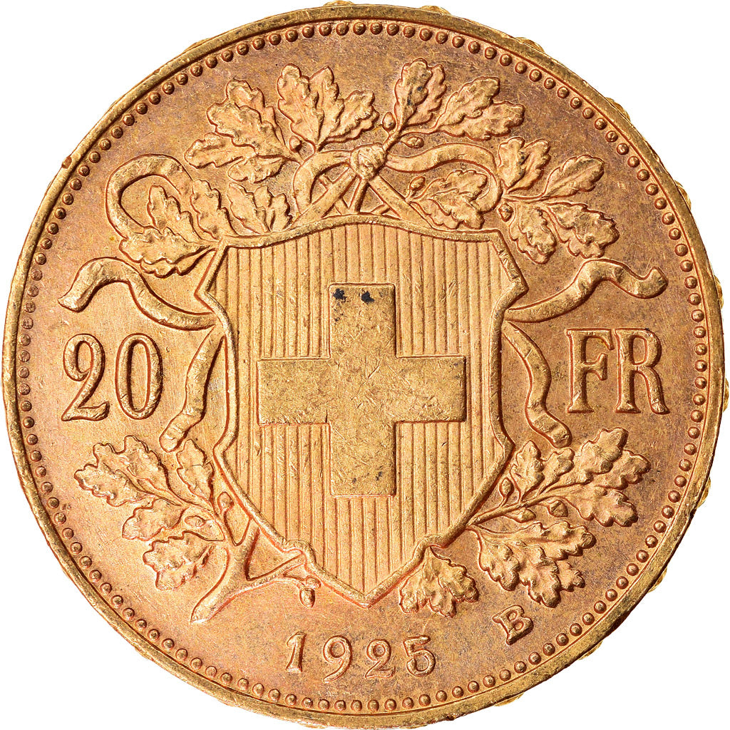 Moneda, Suiza, 20 Francs, 1925, Bern, SC, Oro, KM:35.1