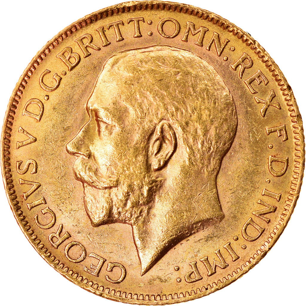 Moneta, Australia, George V, Sovereign, 1918, Perth, BB+, Oro, KM:29