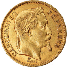 Monnaie, France, Napoleon III, Napoléon III, 20 Francs, 1868, Paris, TTB, Or
