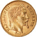 Moneta, Francja, Napoleon III, Napoléon III, 20 Francs, 1868, Paris, AU(50-53)