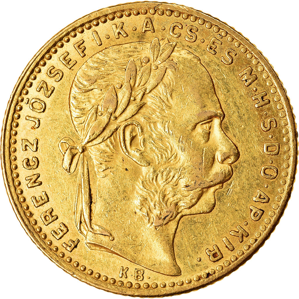Coin, Hungary, Franz Joseph I, 8 Forint 20 Francs, 1884, Kormoczbanya