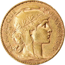 Munten, Frankrijk, Marianne, 20 Francs, 1901, Paris, ZF+, Goud, KM:847