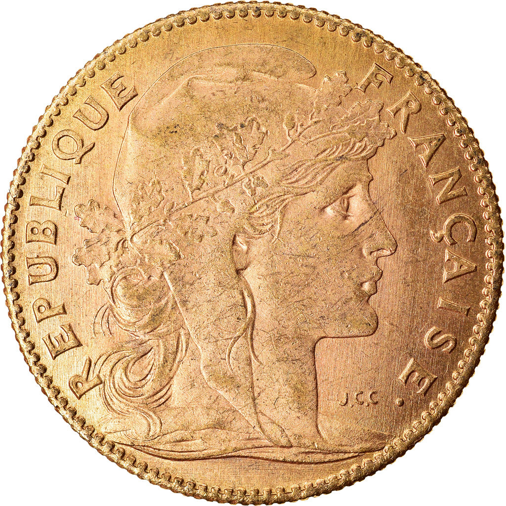 Coin, France, Marianne, 10 Francs, 1914, Paris, MS(63), Gold, KM:846