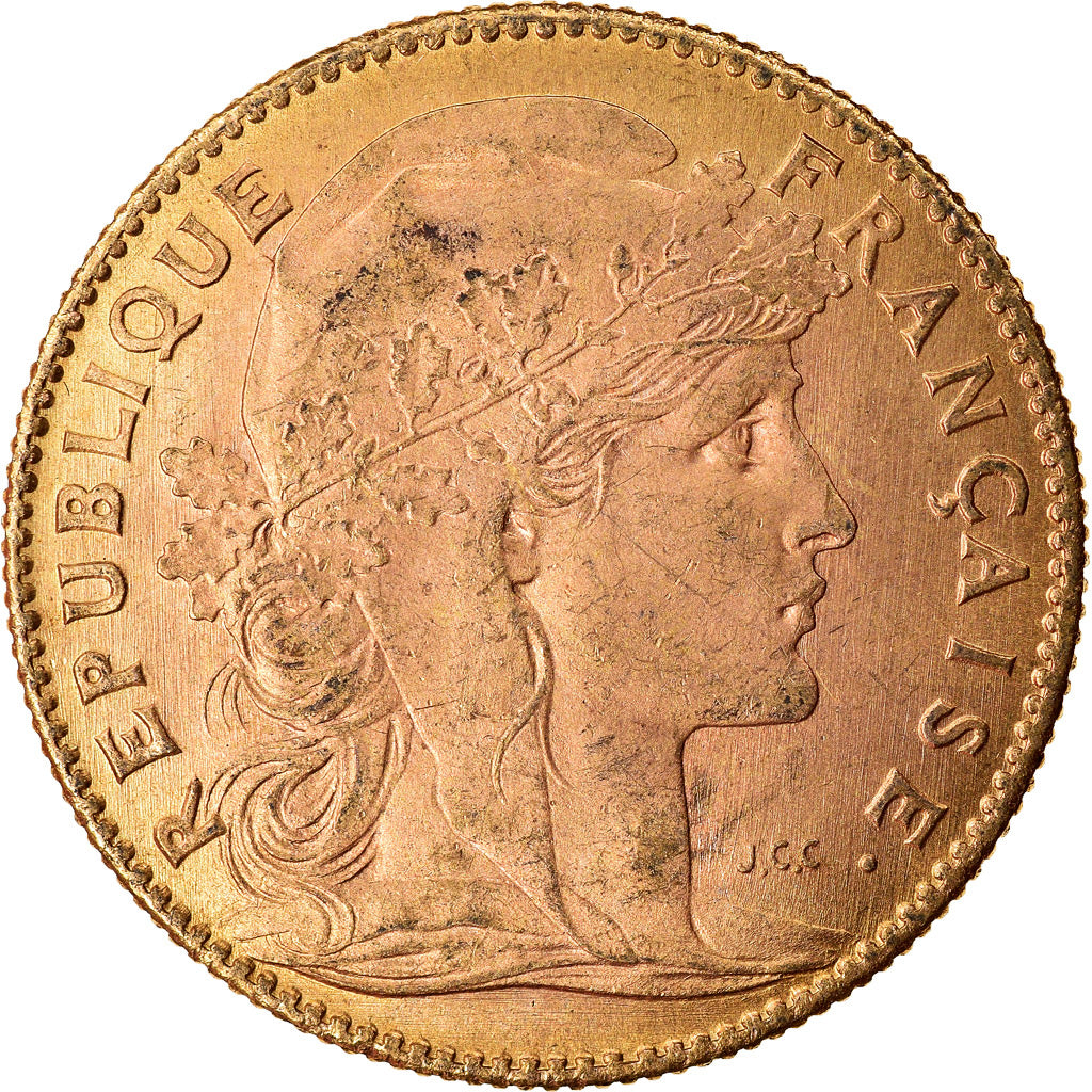 Coin, France, Marianne, 10 Francs, 1914, Paris, MS(60-62), Gold, KM:846