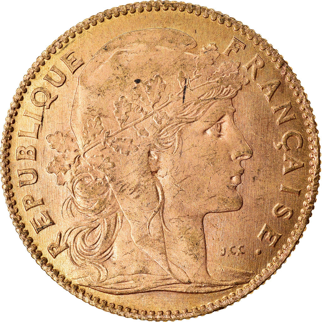 Coin, France, Marianne, 10 Francs, 1914, Paris, MS(60-62), Gold, KM:846
