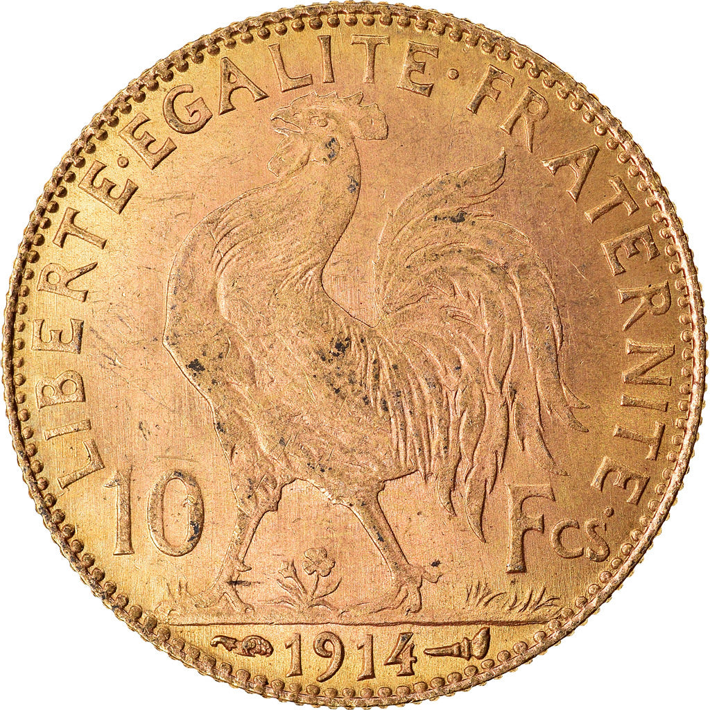Monnaie, France, Marianne, 10 Francs, 1914, Paris, SUP, Or, Gadoury:1017, KM:846