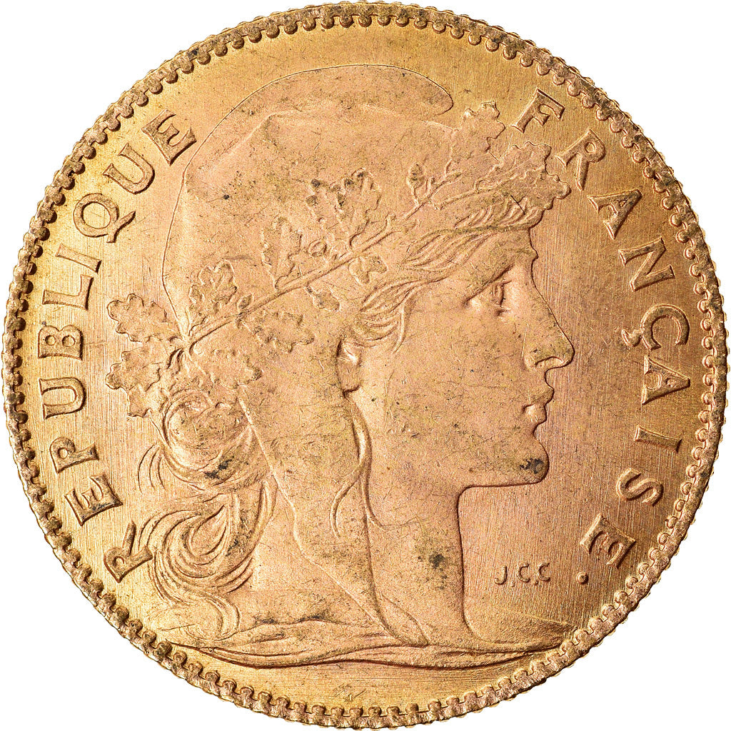 Coin, France, Marianne, 10 Francs, 1914, Paris, MS(60-62), Gold, KM:846