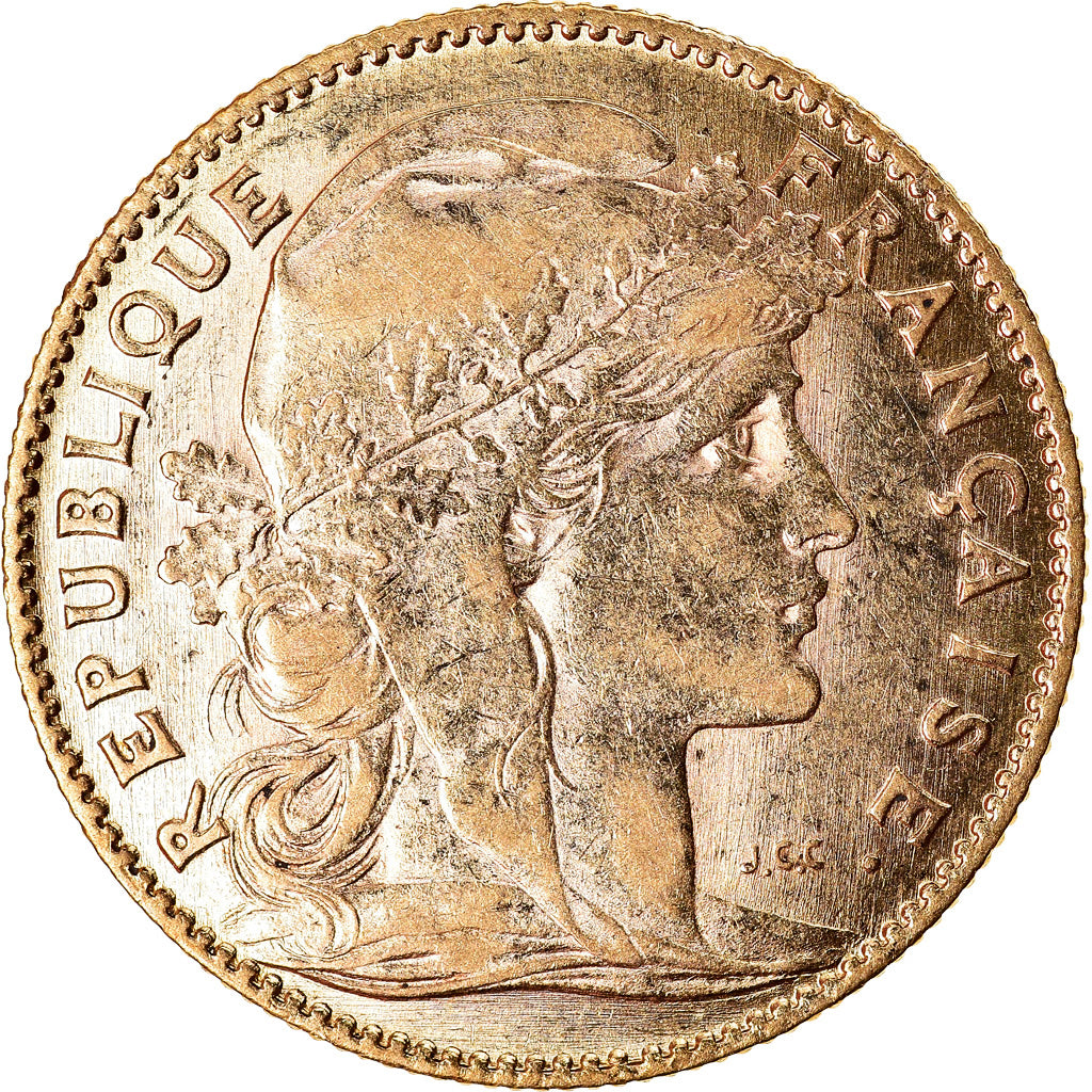 Monnaie, France, Marianne, 10 Francs, 1914, Paris, TTB, Or, Gadoury:1017, KM:846