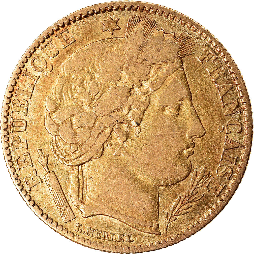 Coin, France, Cérès, 10 Francs, 1851, Paris, EF(40-45), Gold, KM:770