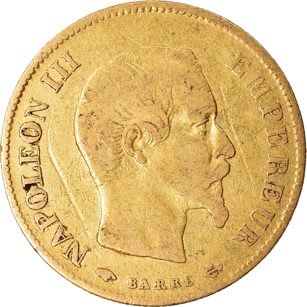 Munten, Frankrijk, Napoleon III, Napoléon III, 10 Francs, 1860, Paris, FR+