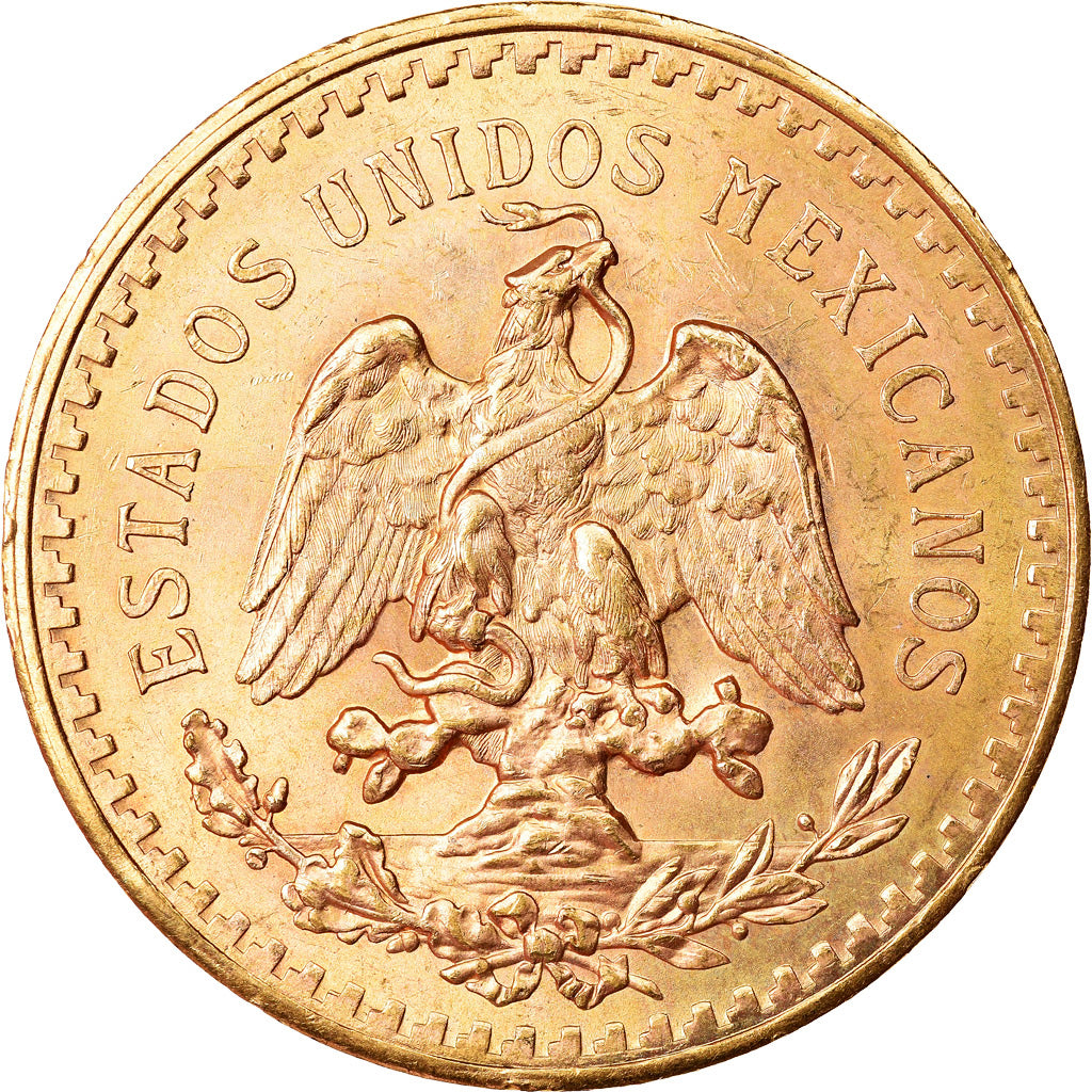 Coin, Mexico, 50 Pesos, 1945, Mexico City, AU(55-58), Gold, KM:481