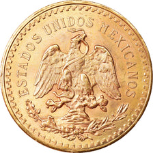 Coin, Mexico, 50 Pesos, 1945, Mexico City, AU(55-58), Gold, KM:481