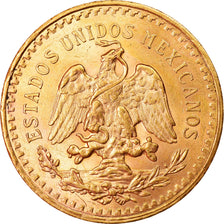 Moneda, México, 50 Pesos, 1945, Mexico City, EBC, Oro, KM:481