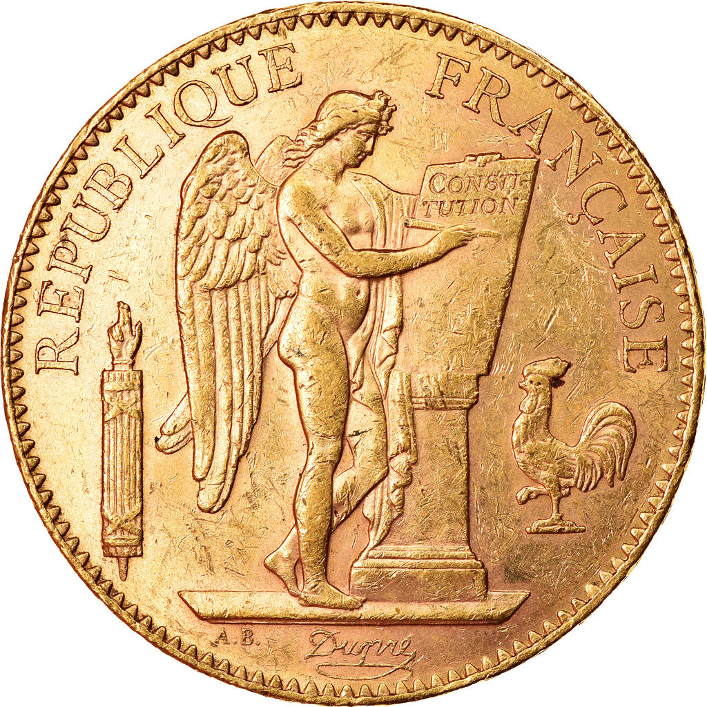 Moneta, Francja, 100 Francs, 1911, Paris, EF(40-45), Złoto, KM:858