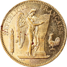 Moneda, Francia, Génie, 100 Francs, 1905, Paris, MBC+, Oro, KM:832