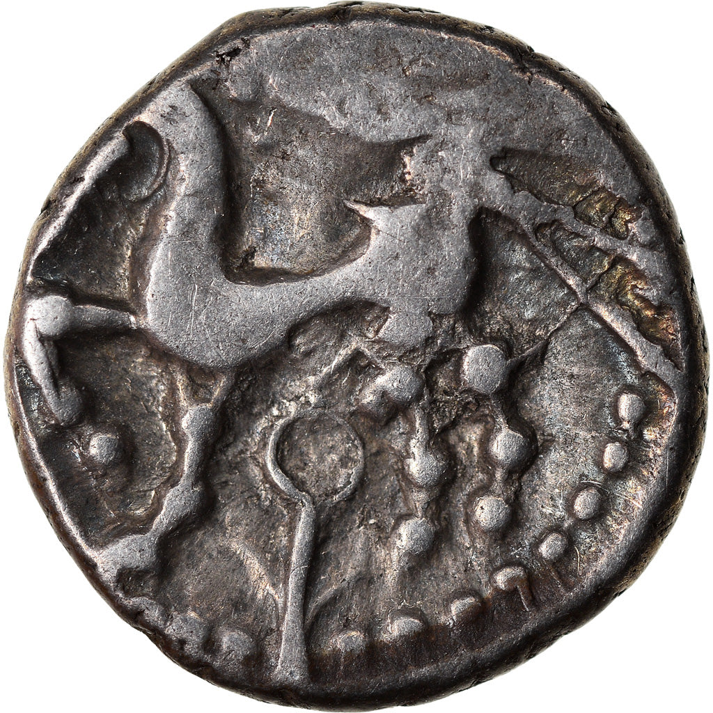 Moneda, Bituriges Cubi, Denarius, MBC, Plata, Delestrée:3436