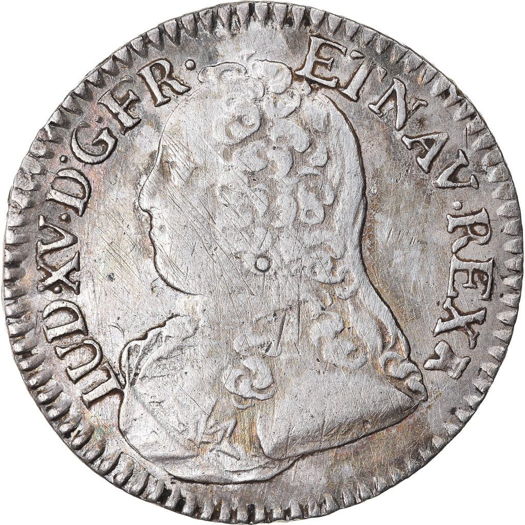 Münze, Frankreich, Louis XV, 1/5 Écu aux branches d'olivier, 24 Sols, 1/5 ECU