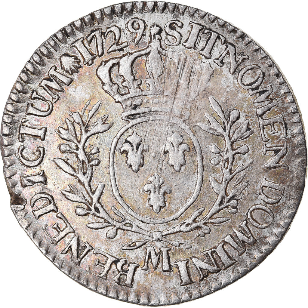 Münze, Frankreich, Louis XV, 1/5 Écu aux branches d'olivier, 24 Sols, 1/5 ECU