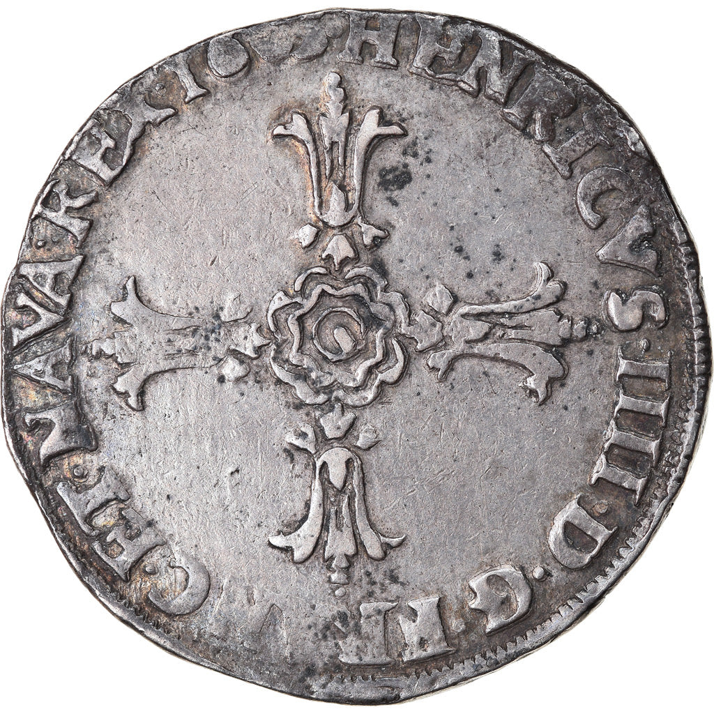 Coin, France, Henri IV, 1/4 Ecu, 1603, Montpellier, EF(40-45), Silver