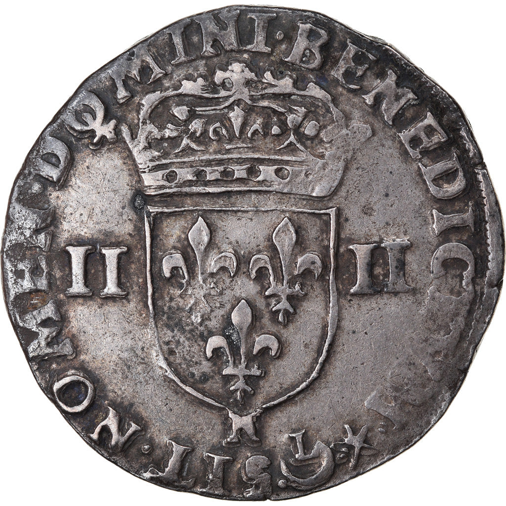 Coin, France, Henri IV, 1/4 Ecu, 1603, Montpellier, EF(40-45), Silver