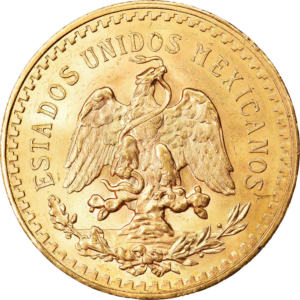 Moneda, México, 50 Pesos, 1943, Mexico City, EBC, Oro, KM:482