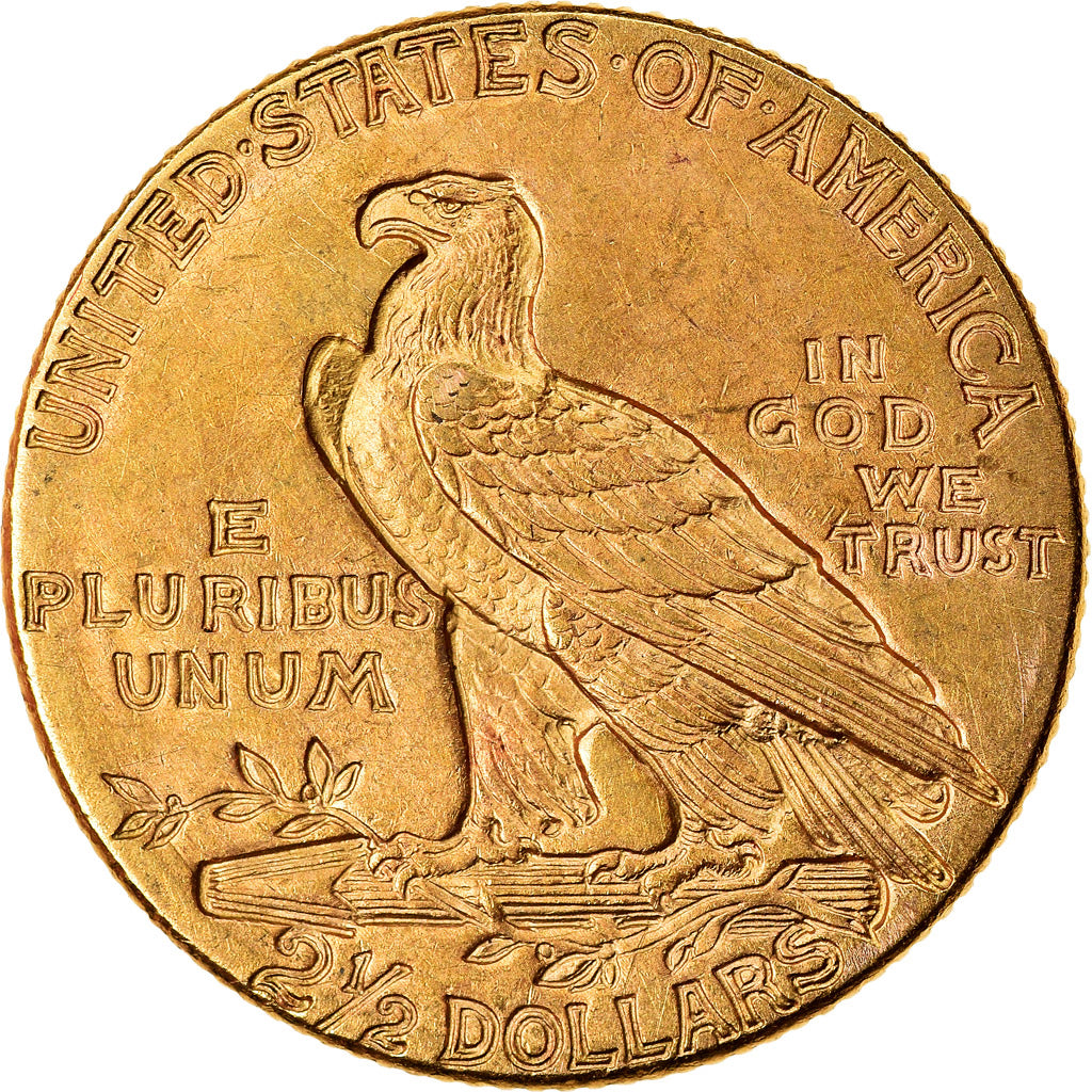 Moneta, USA, Indian Head, $2.50, Quarter Eagle, 1909, U.S. Mint, Philadelphia
