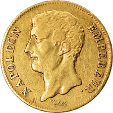 Moneda, Francia, Napoléon I, 20 Francs, An 12, Paris, MBC, Oro, KM:661
