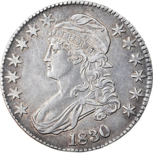 Coin, United States, Capped Bust, Half Dollar, 1830, U.S. Mint, Philadelphia