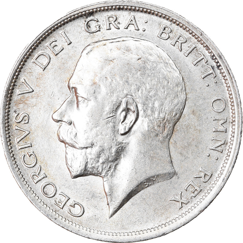 Coin, Great Britain, George V, 1/2 Crown, 1918, AU(55-58), Silver, KM:818.1
