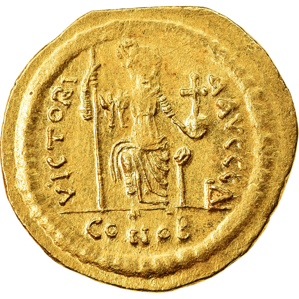 Monnaie, Justin II, Solidus, 565-578 AD, Constantinople, SUP, Or, Sear:345
