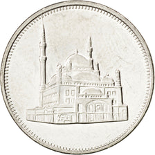 Coin, Egypt, 10 Piastres, 2008, MS(63), Nickel plated steel, KM:990